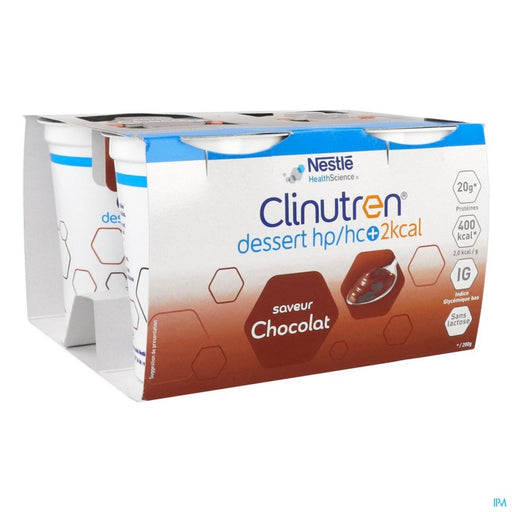 CLINUTREN DESSERT HP HC+ 2KCAL CREME CHOCOLAT 200G X4