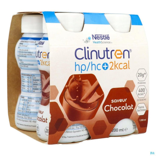 CLINUTREN HP HC+ 2KCAL CHOCOLAT 200ML X4