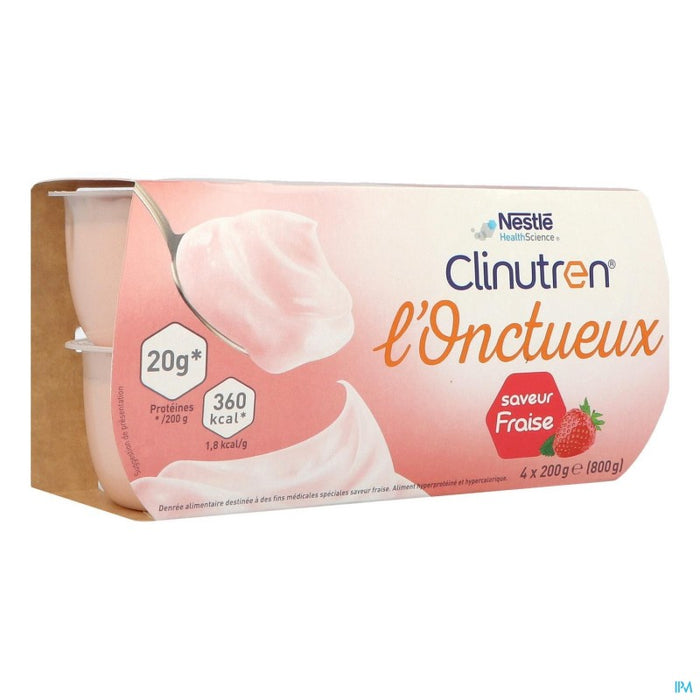 CLINUTREN L ONCTUEUX DADFMS SAVEUR FRAISE 200G X4