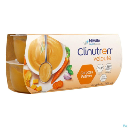 CLINUTREN VELOUTE DADFMS RECETTE CAROTTES POTIRON 200ML X4