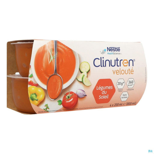 CLINUTREN VELOUTE DADFMS RECETTE LEGUMES DU SOLEIL 200ML X4