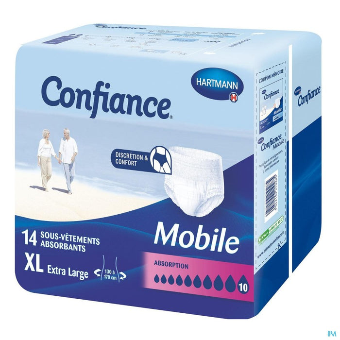 HARTMANN CONFIANCE MOBILE ABSORPTION 10 SLIP ABSORBANT XL 14