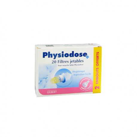 LABORATOIRES GILBERT PHYSIODOSE FILTRE POUR MOUCHE BEBE 20 + EMBOUT 2